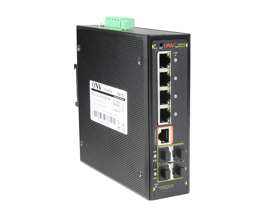 Full gigabit 8-port L2+ managed industrial Ethernet switch