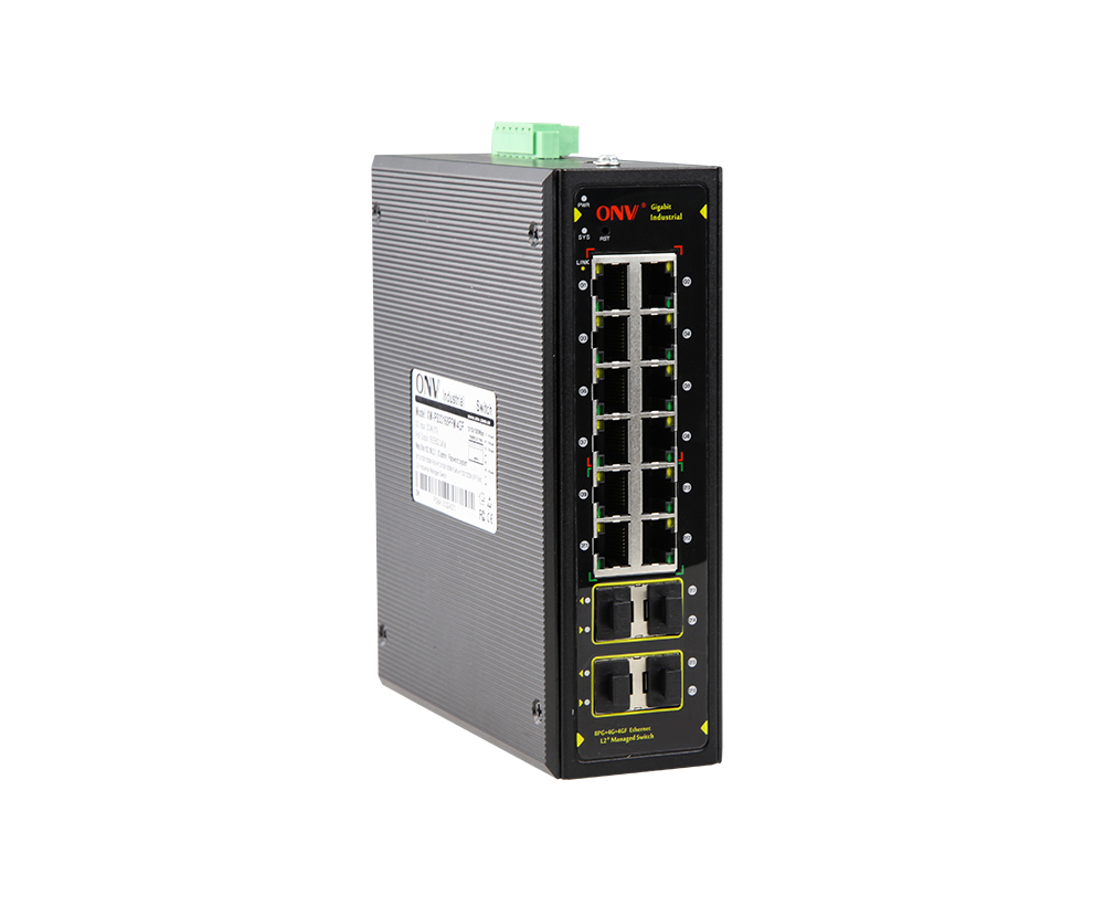 Full gigabit 16-port L2+ managed industrial Ethernet switch