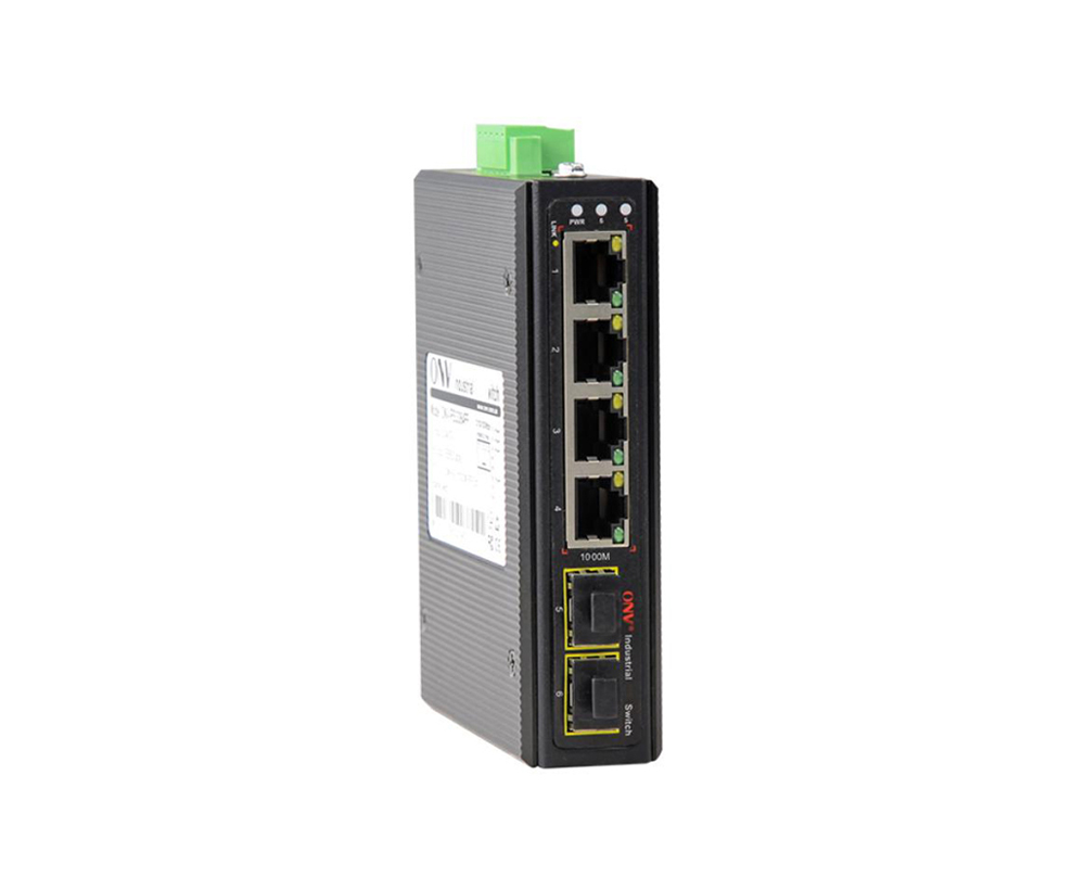 Full gigabit 6-port industrial Ethernet fiber switch