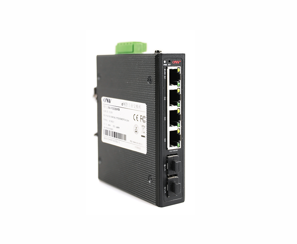 Full gigabit 6-port cloud managed industrial Ethernet fiber switch