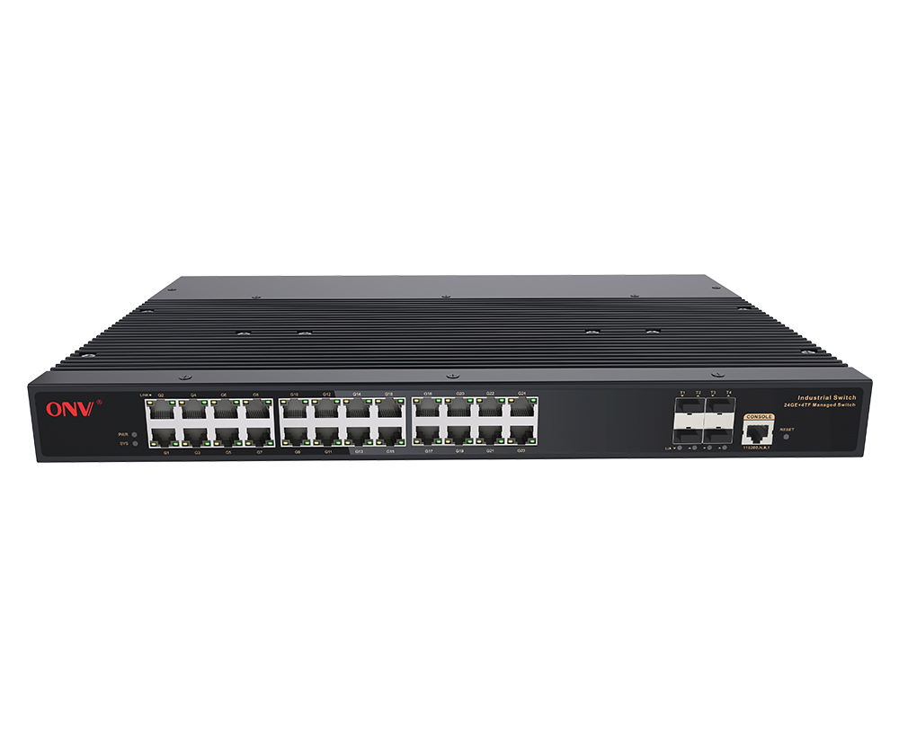 10G uplink 28-port L2+ managed industrial Ethernet switch