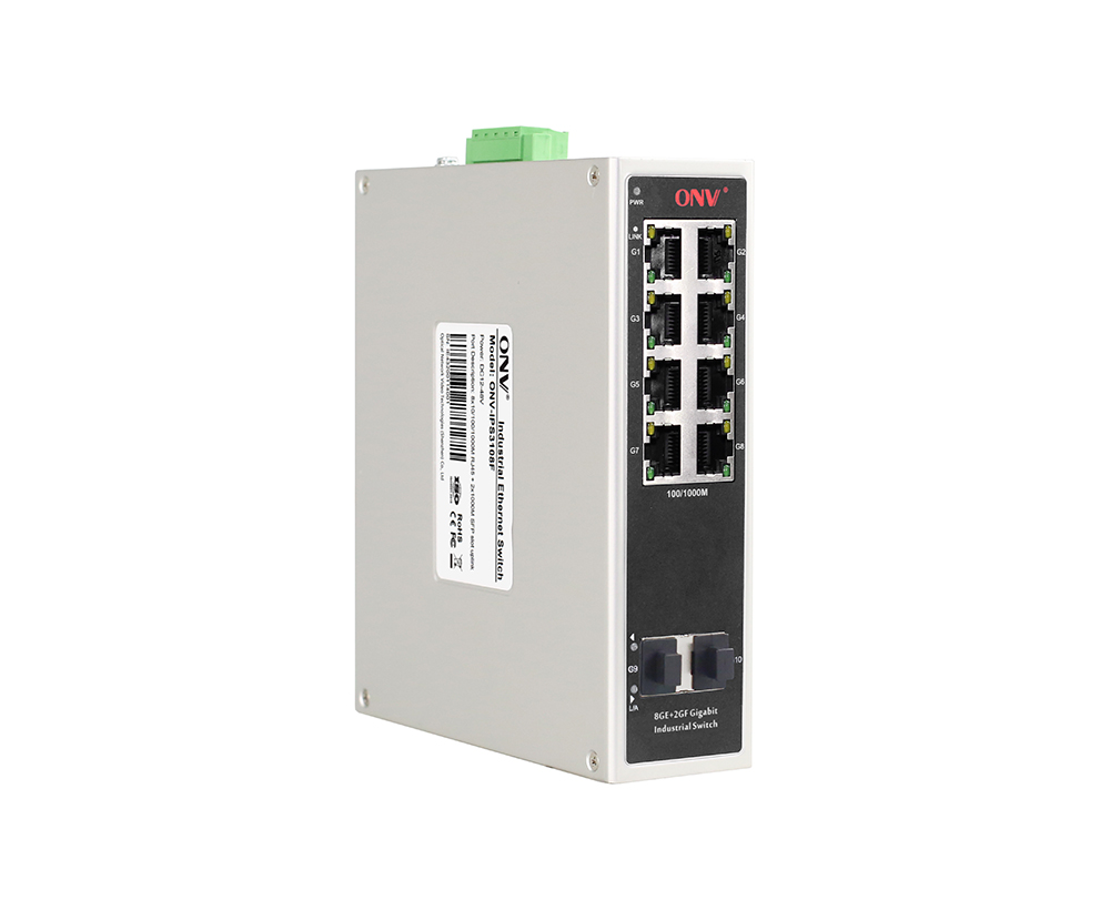Full gigabit 10-port industrial Ethernet fiber switch