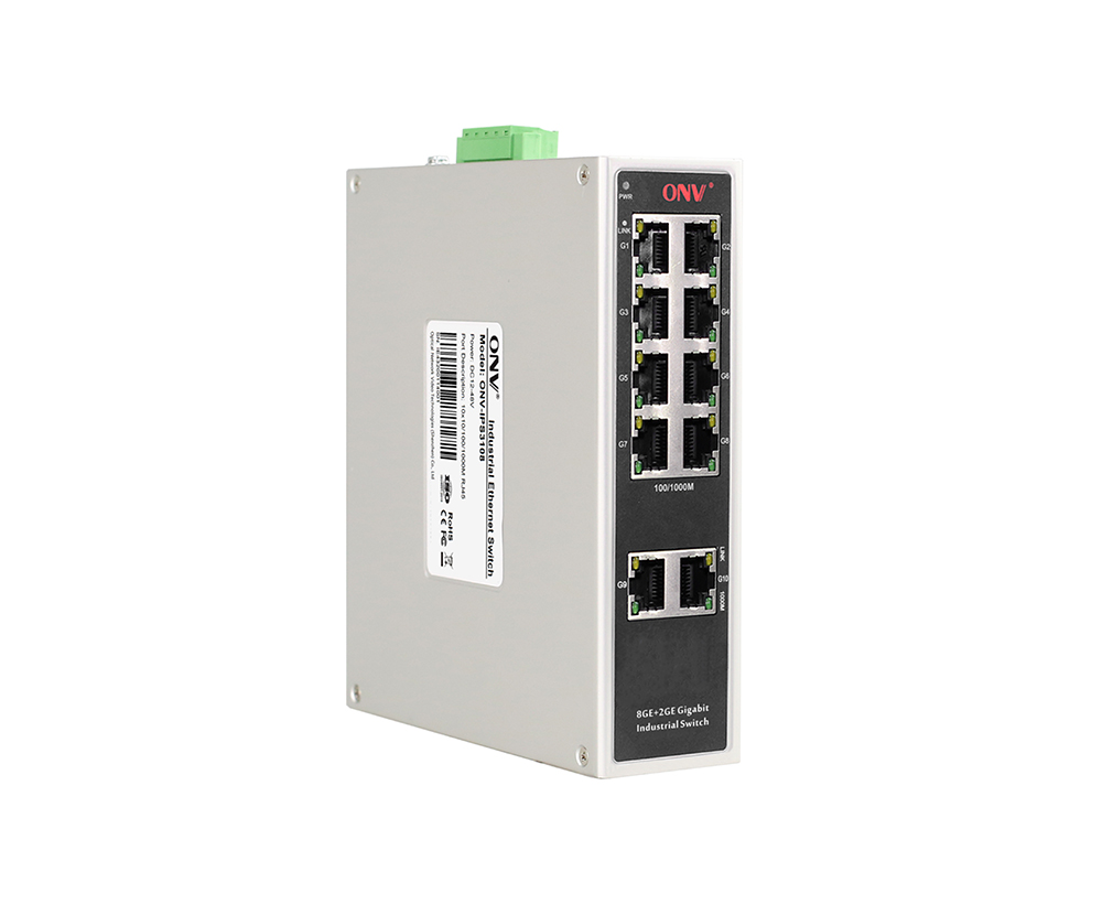 Full gigabit 10-port industrial Ethernet switch