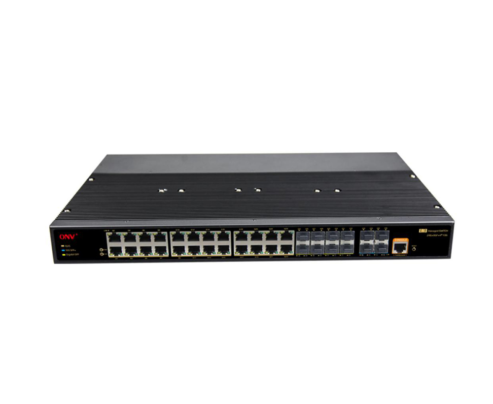 10G uplink 36-port L3 managed industrial Ethernet switch
