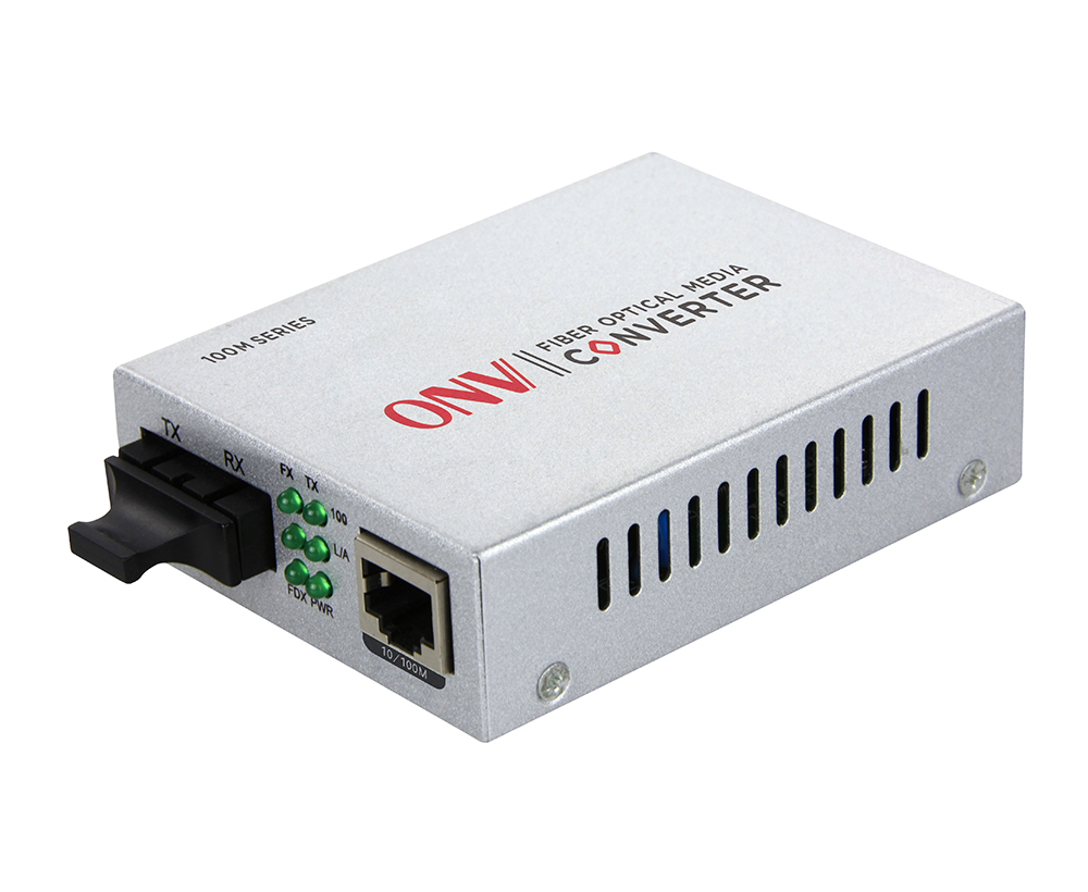 10/100M 2-port single-mode dual fiber media converter