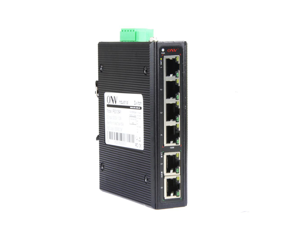 Full gigabit 6-port industrial Ethernet switch