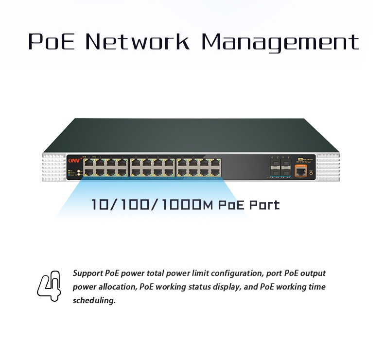 managed PoE switches， PoE switches， PoE switch