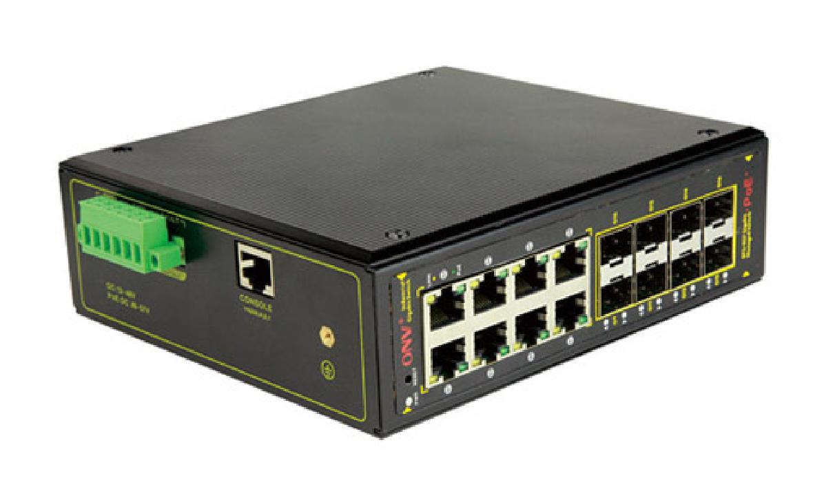 ONV NEW Generation L2+ Managed Industrial PoE Switch