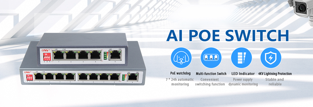 AI PoE switch, PoE switch with watchdog, PoE watchdog switch