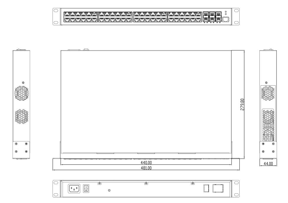 54-port 10G uplink core routing switch,routing switch, core switch，