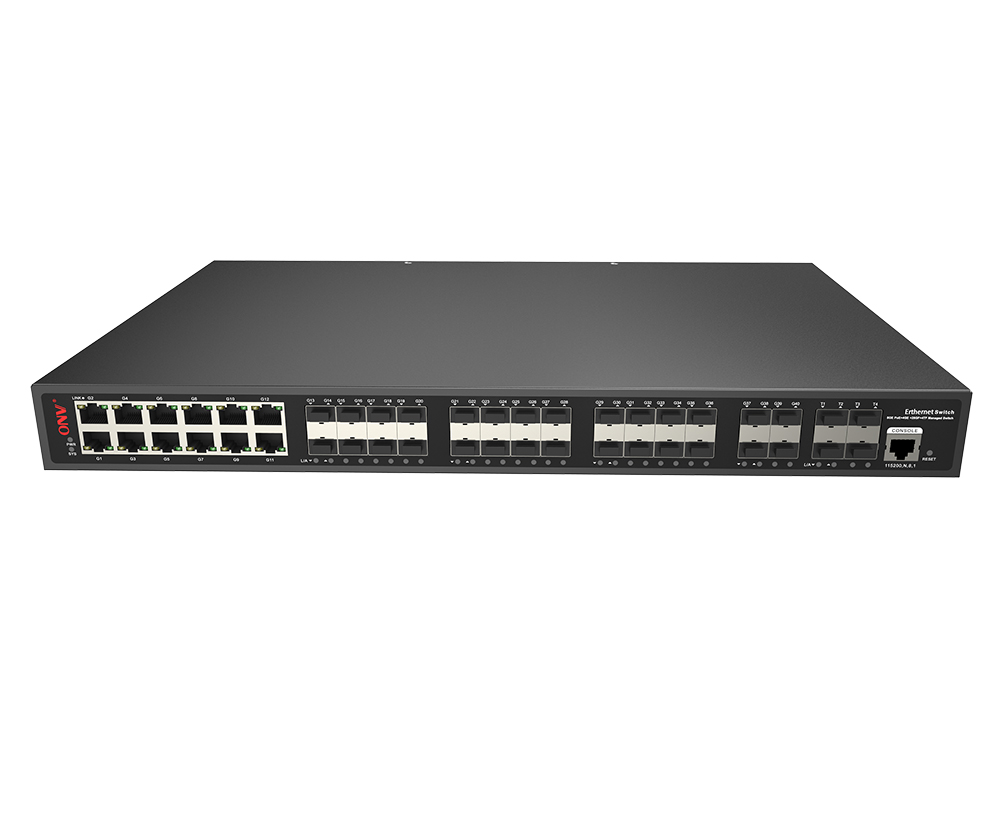 10G uplink 44-port L2+ managed Ethernet fiber switch