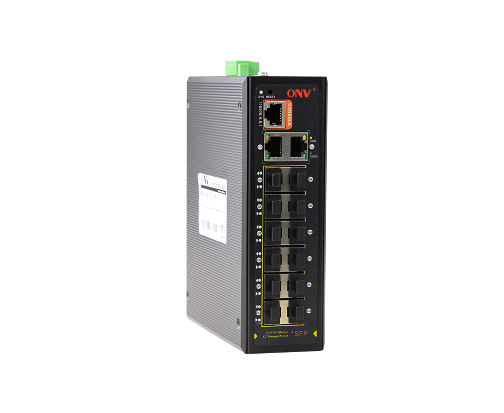 Full gigabit 14-port managed industrial Ethernet fiber switch