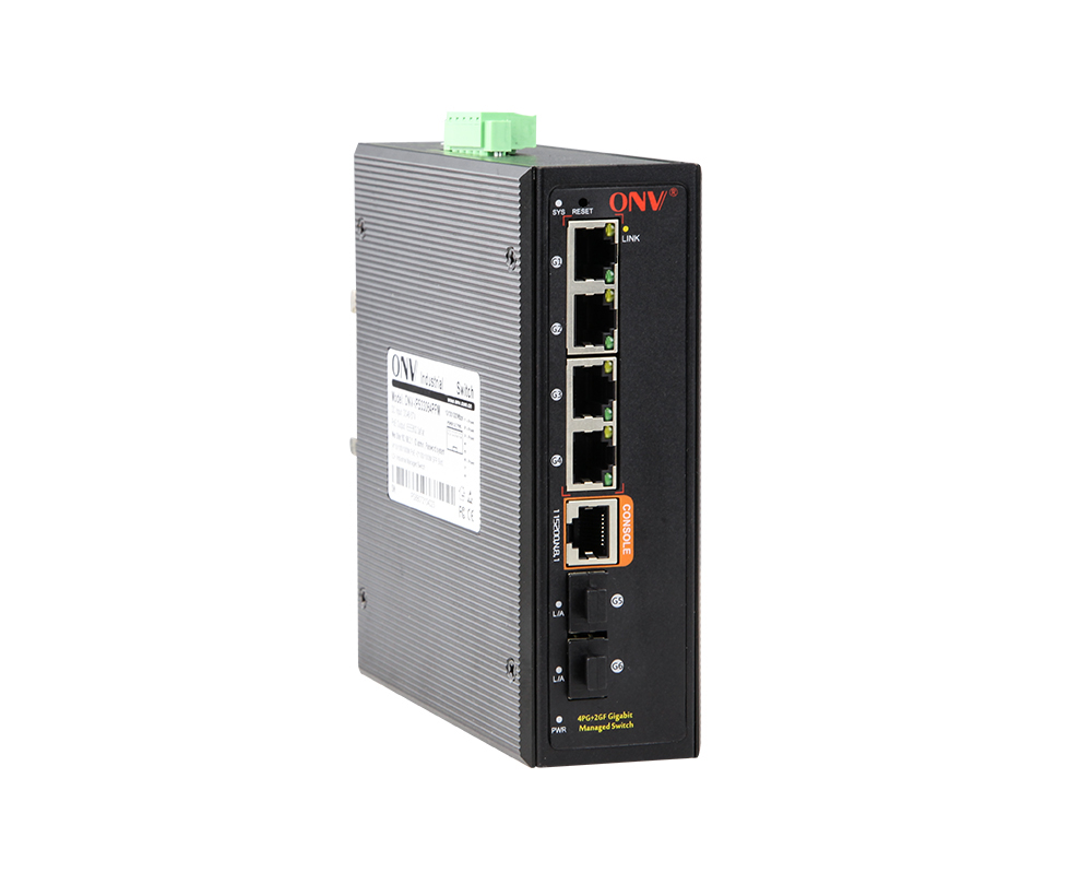 Full gigabit 6-port managed industrial Ethernet fiber switch