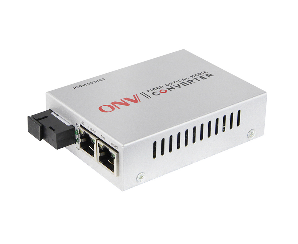 10/100M 3-port single-mode dual fiber media converter