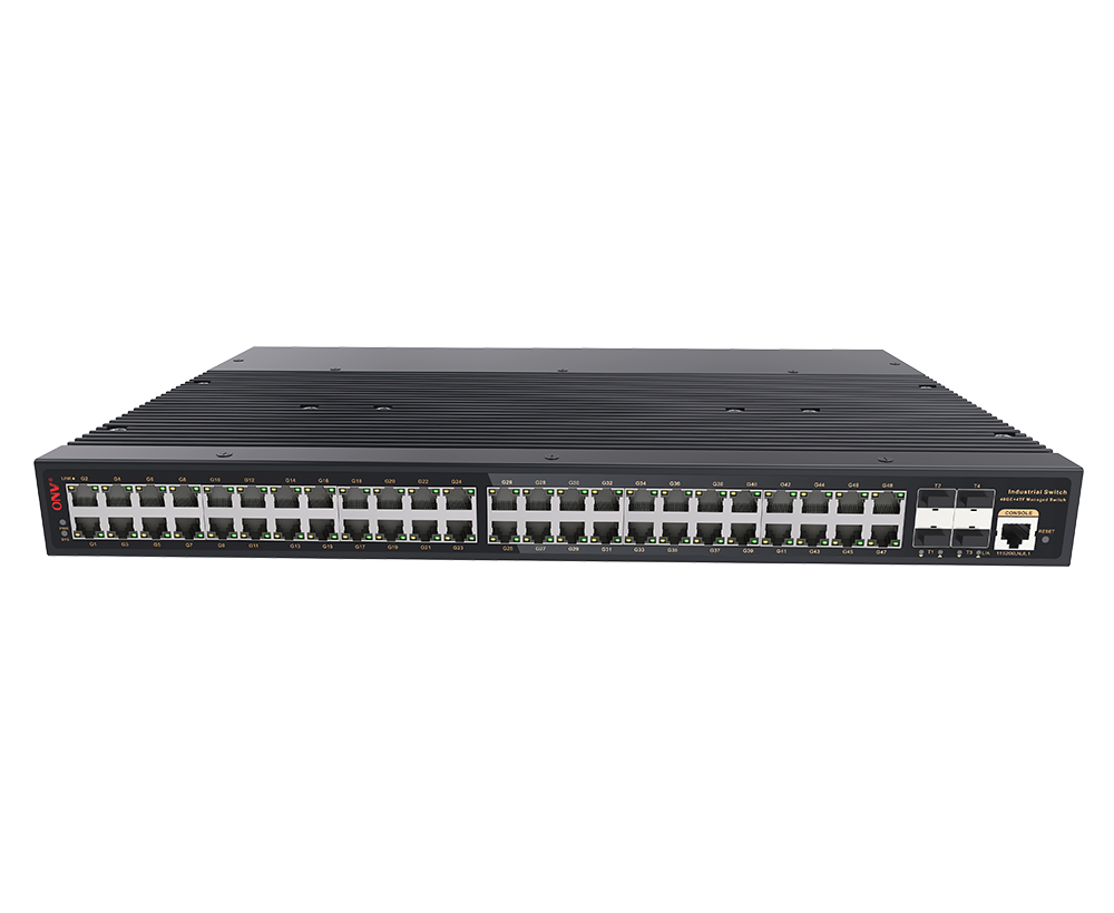 10G uplink 52-port L2+ managed industrial Ethernet switch