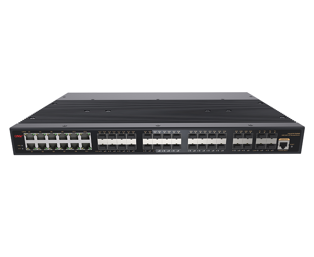 10G uplink 44-port L3 managed industrial Ethernet switch