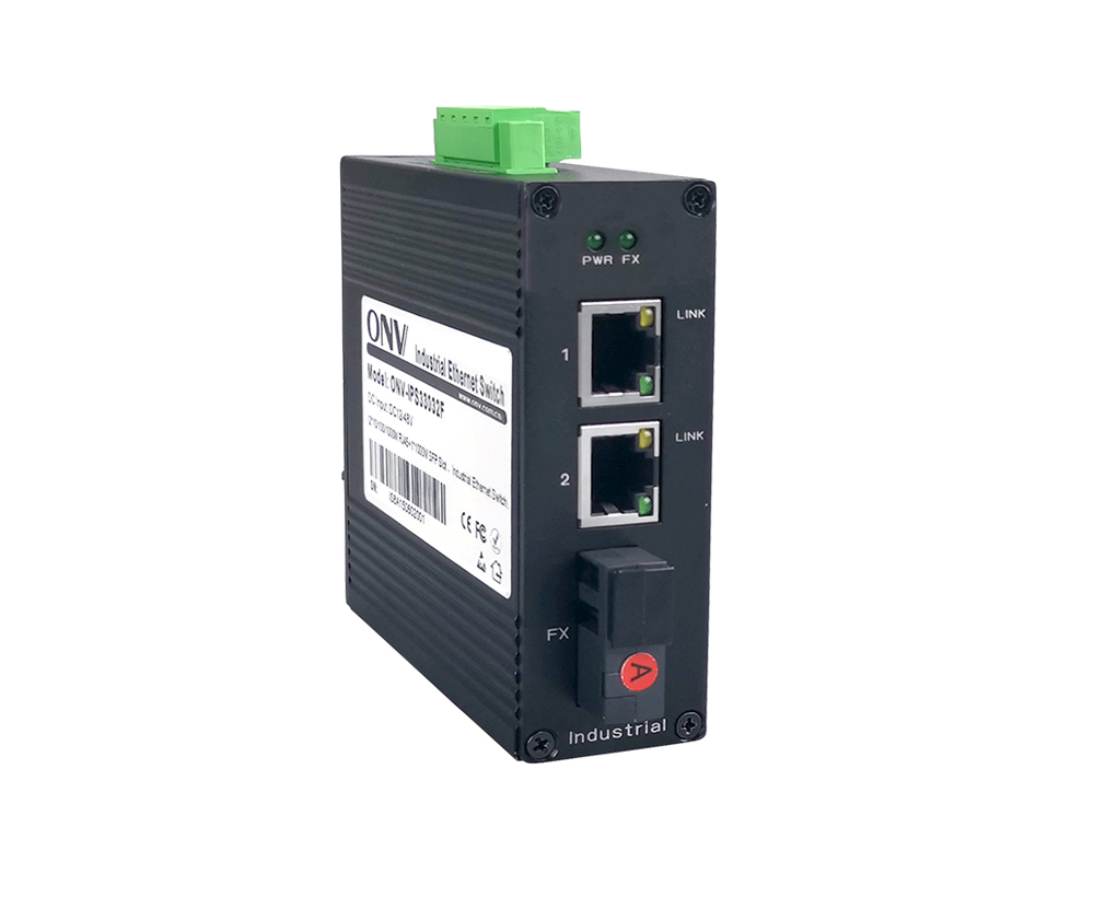 Full gigabit 3-port industrial Ethernet fiber switch