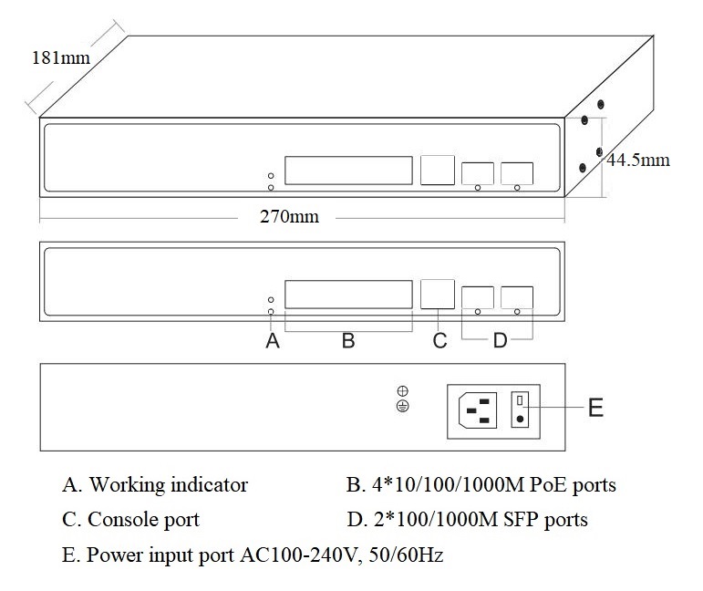 PoE switch 6 port, PoE switch, PoE switch managed, PoE switch gigabit