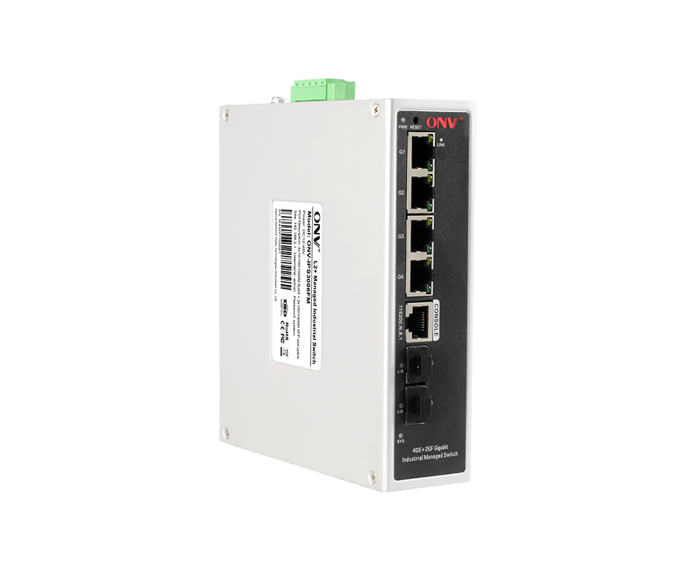 Full gigabit 6-port managed industrial Ethernet switch