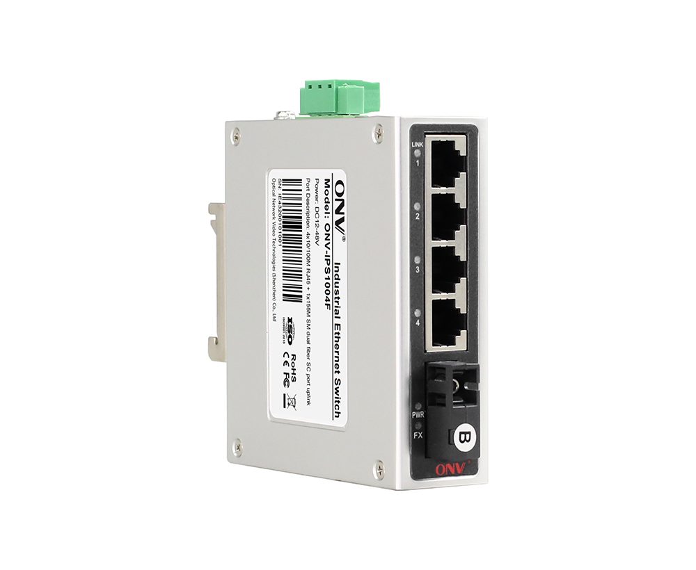 10/100M 5-port industrial Ethernet fiber switch