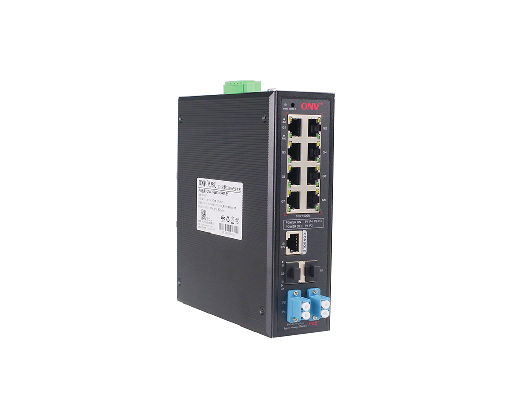 Full gigabit 10-port bypass managed industrial PoE switch