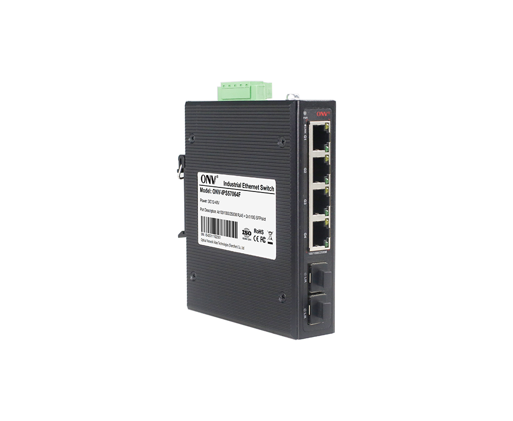 2.5G 6-port industrial Ethernt fiber switch