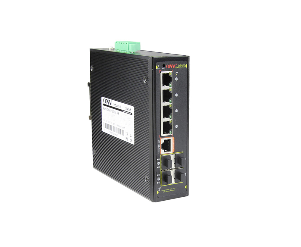Full gigabit 8-port L2+ managed industrial Ethernet fiber switch