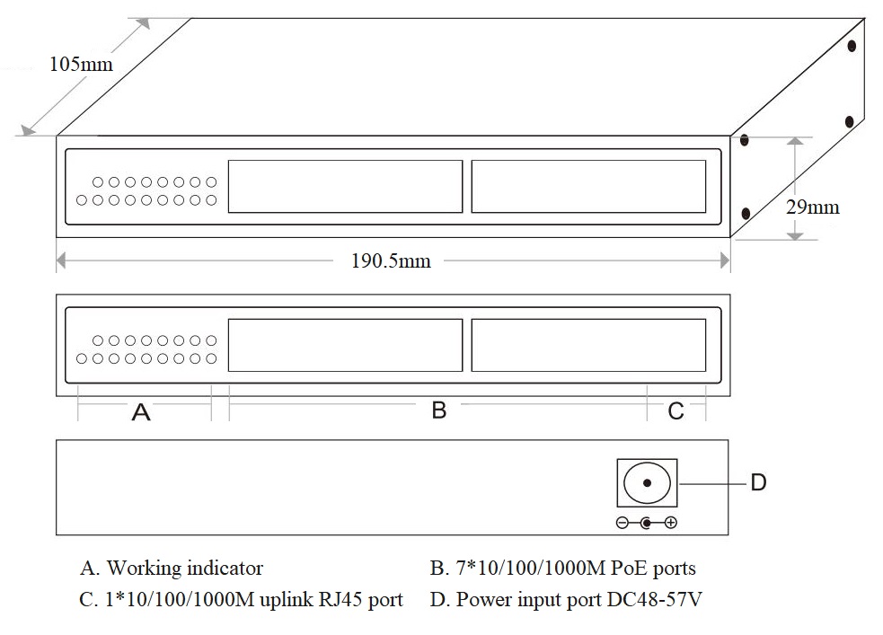 PoE switches, 8-port gigabit PoE switch, gigabit PoE switch, PoE switch