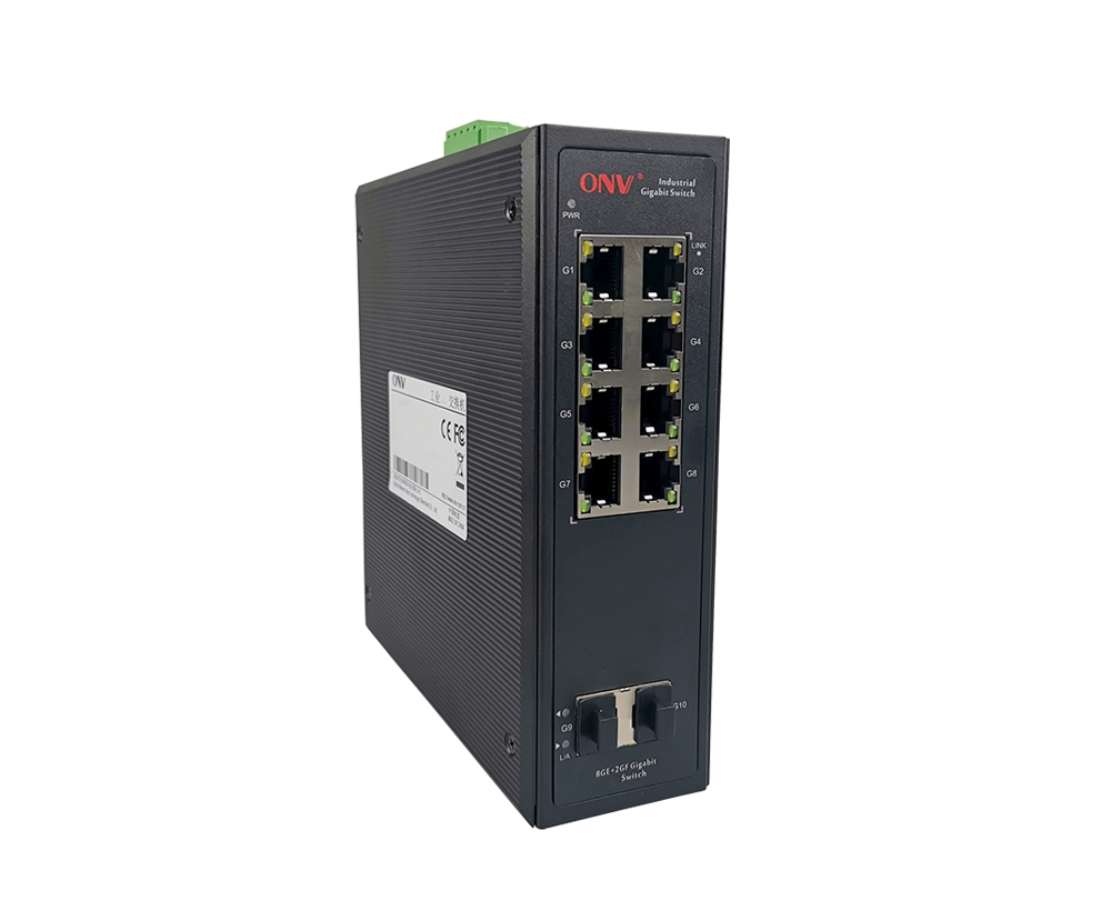 Gigabit 10-port industrial Ethernet switch