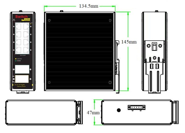 12 port gigabit industrial Ethernet switch, industrial Ethernet switch