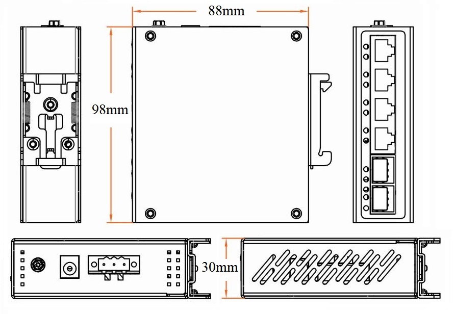 PoE switch, industrial PoE switch, managed industrial PoE switch