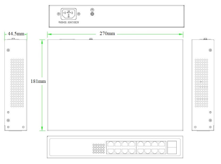 18 port gigabit Ethernet switch, Ethernet switch, Ethernet switches