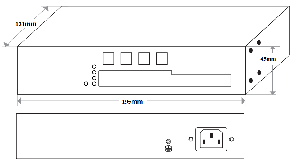 managed Ethernet switch, Ethernet switch, 6-port gigabit managed switch