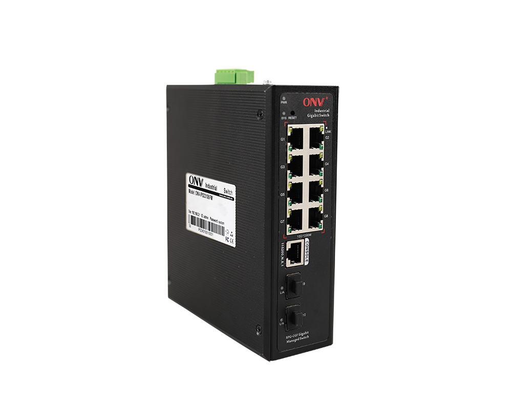 Gigabit 10-port L2+ managed industrial Ethernet switch