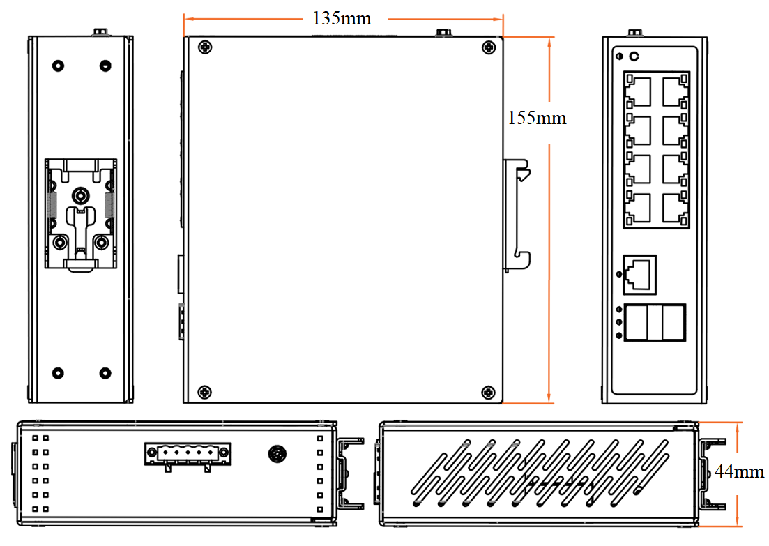 10 port gigabit managed industrial Ethernet switch, industrial Ethernet switch