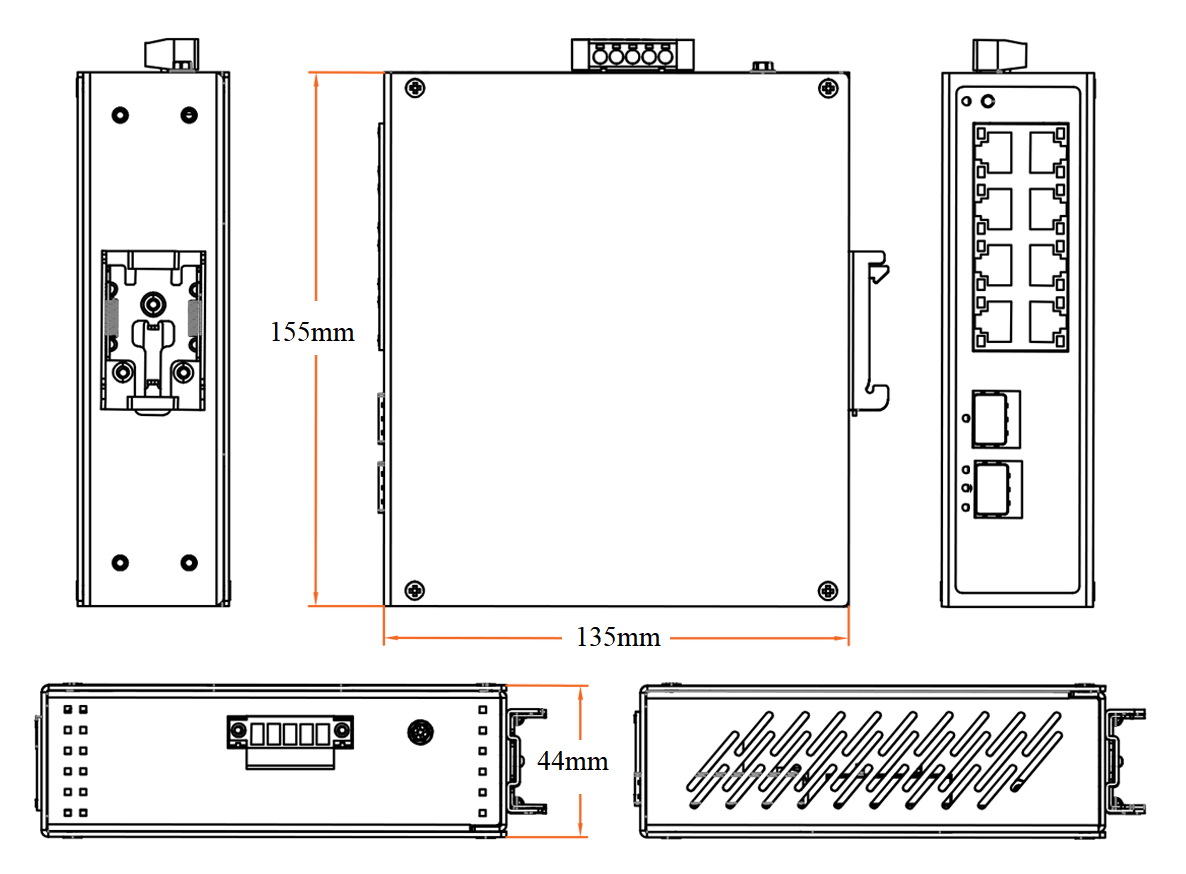 10 port gigabit Easy managed industrial PoE switch, industrial PoE switch,