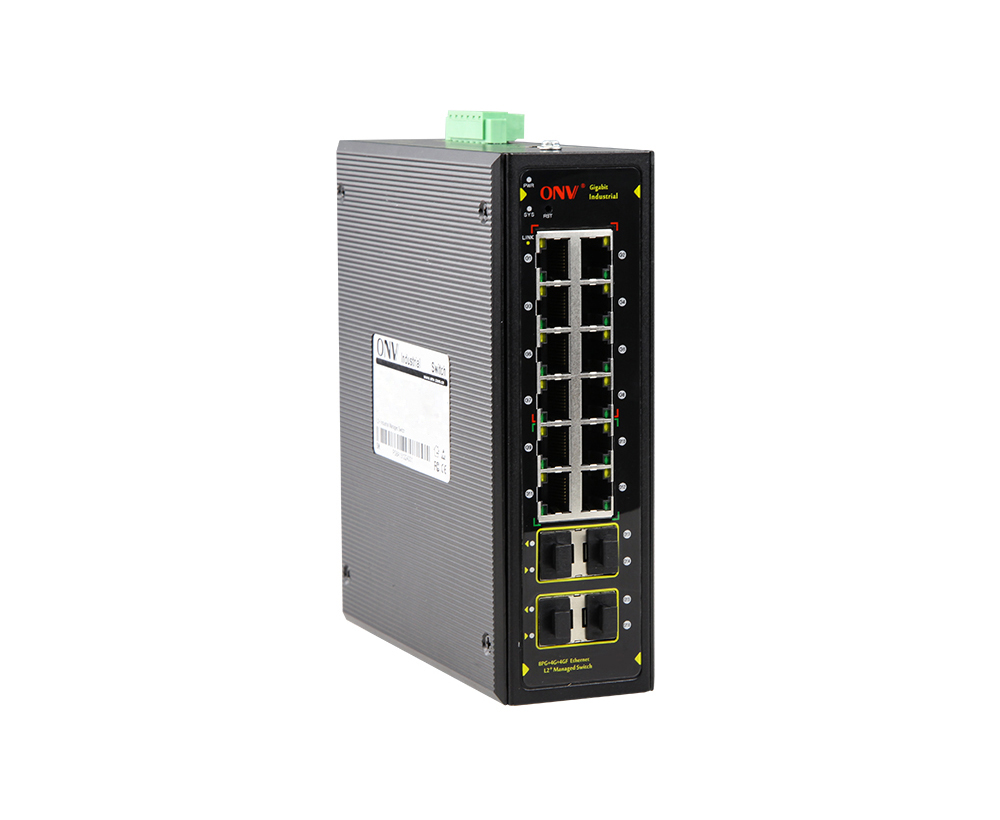 Gigabit 16-port L2+ managed industrial Ethernet switch