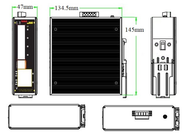 8 ports gigabit managed industria Ethernet switch, industrial Ethernet switch