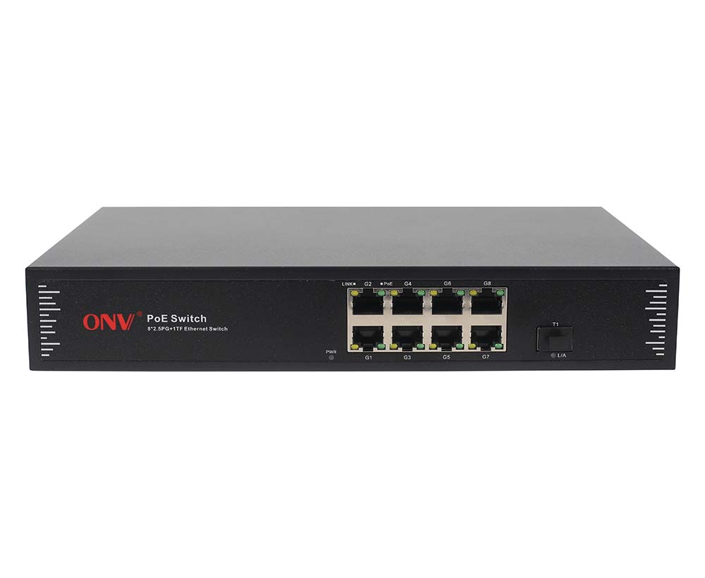 2.5G 9-port PoE switch