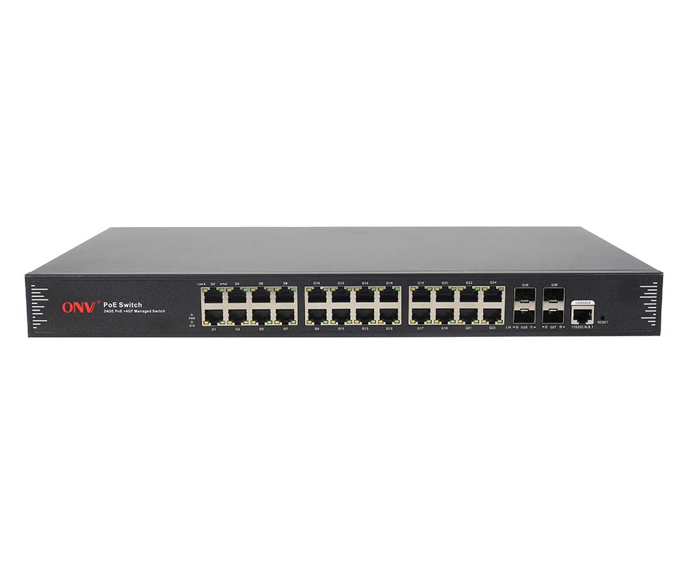 Gigabit 28-port L2+ managed PoE switch