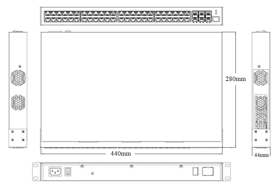 54-port 10G uplink core routing switch, routing switch, core switch