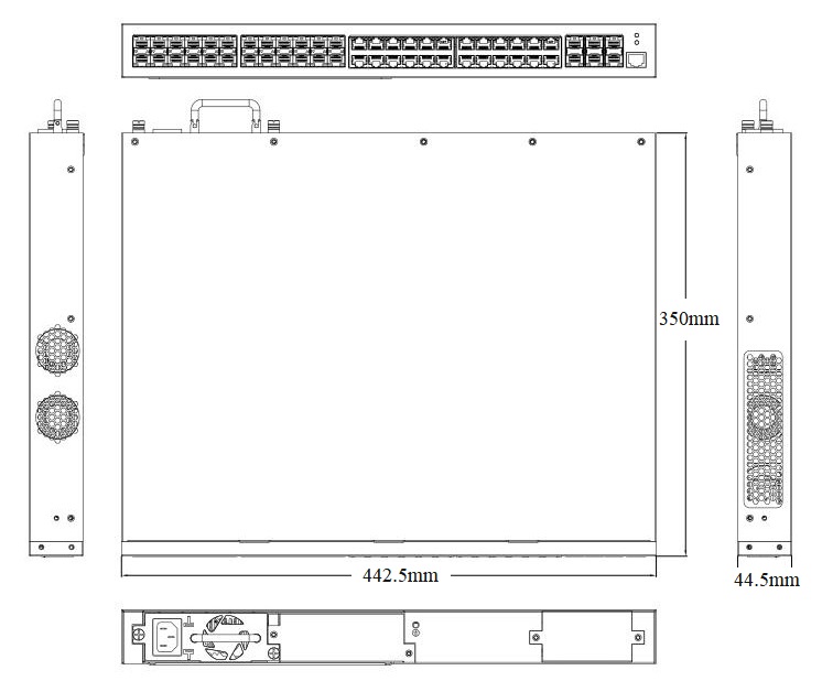 54-port core routing switch, core routing switch, Ethernet switch