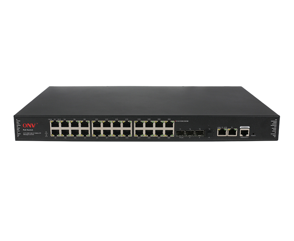 2.5G 30-port L3 managed PoE switch