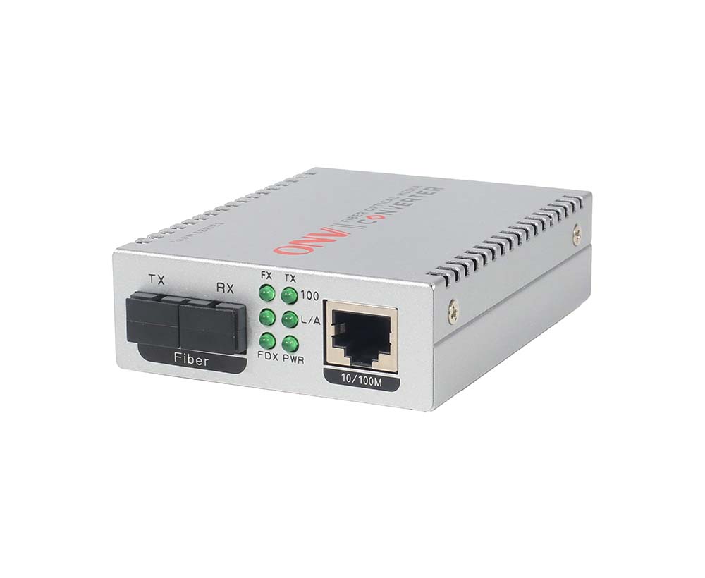 10/100M 2-port single-mode dual fiber media converter