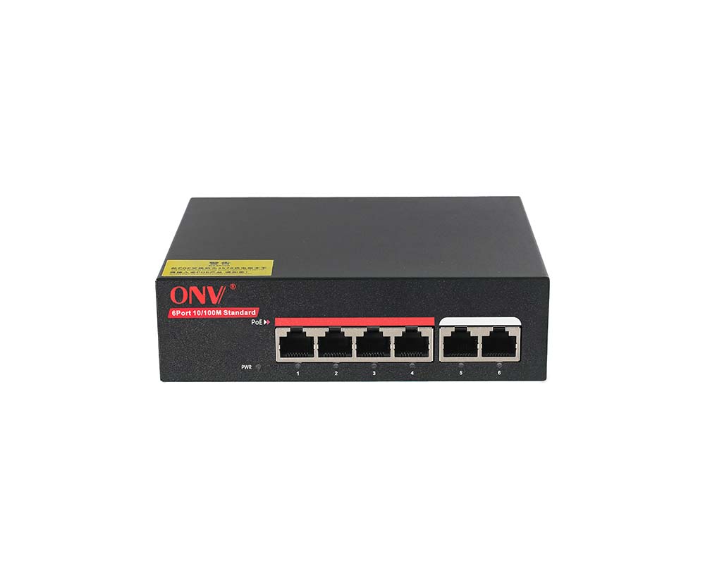 10/100M 6-port 24V non-standard PoE switch