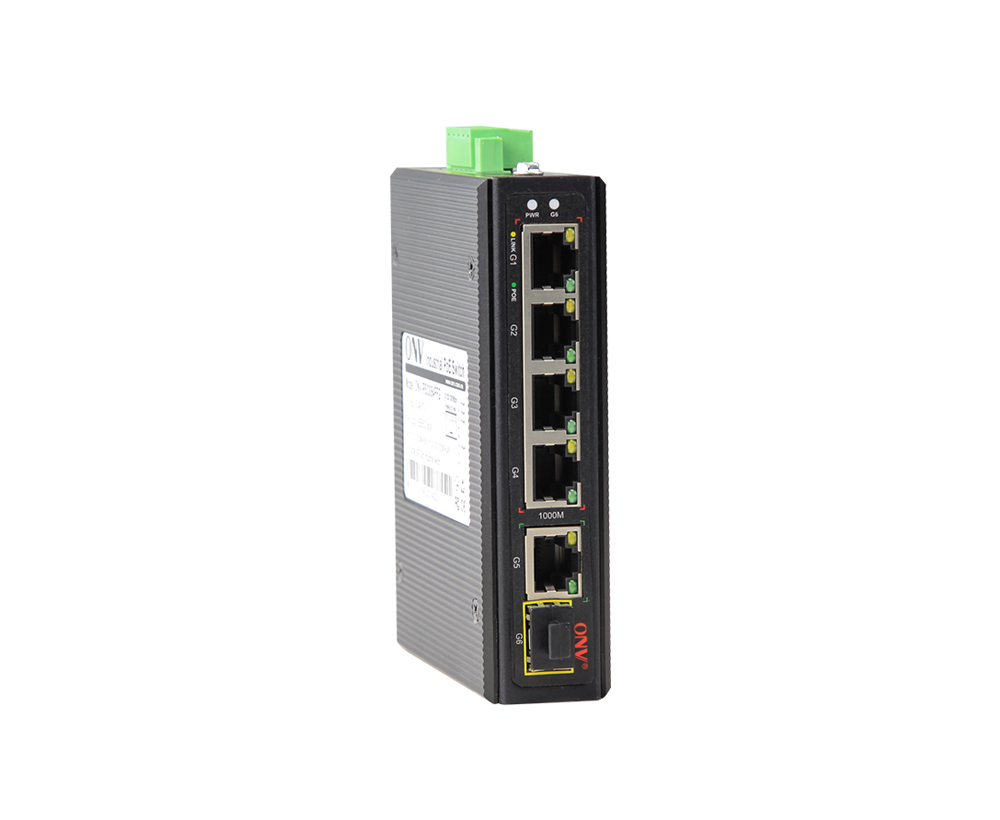 Gigabit 6-port industrial bt PoE switch