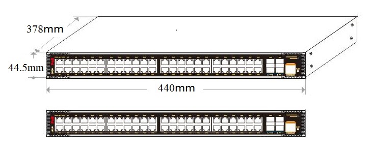 52 port L3 managed industrial PoE switch，industrial PoE switch，PoE switch