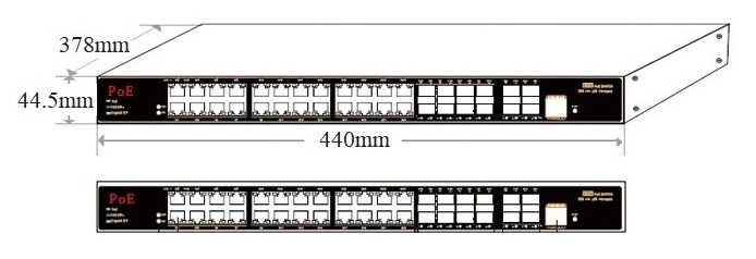 36-port managed industrial PoE switch，industrial PoE switch，PoE switch