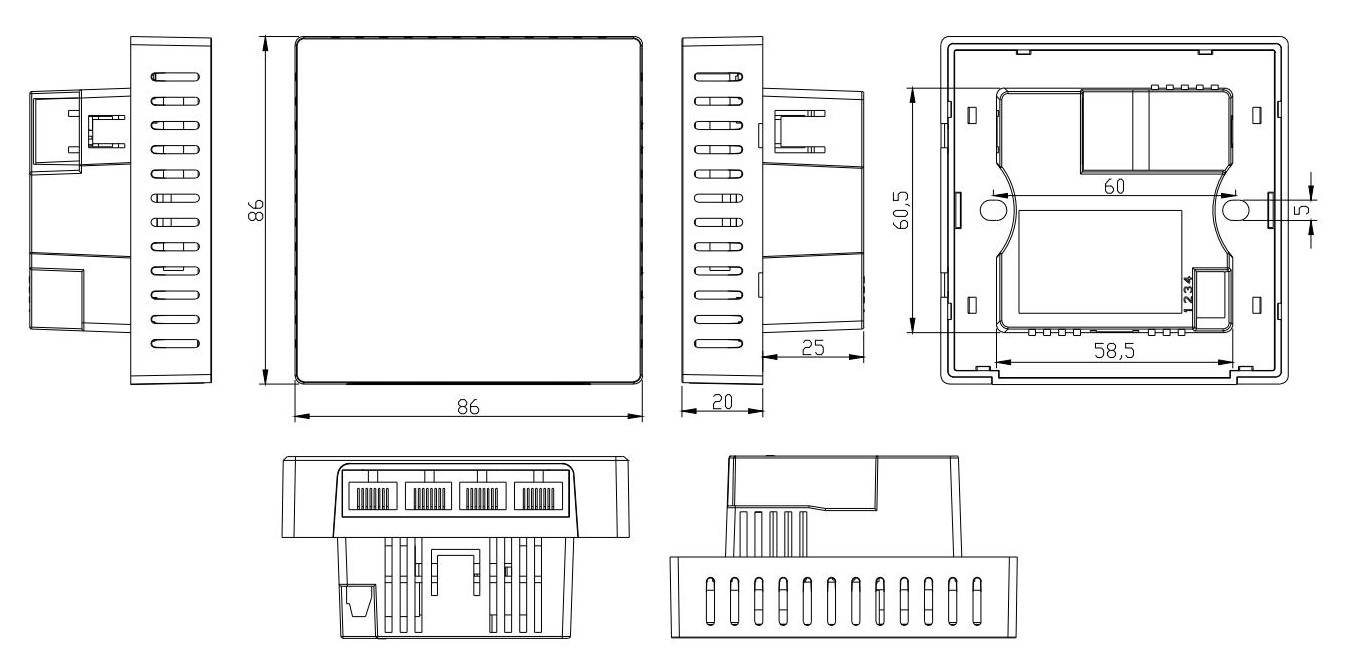 wireless AP, ceiling wireless AP, 4-port wireless AP, Gigabit wireless AP