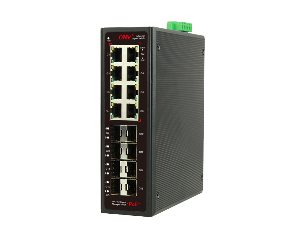 Gigabit 16-port Easy managed industrial PoE switch